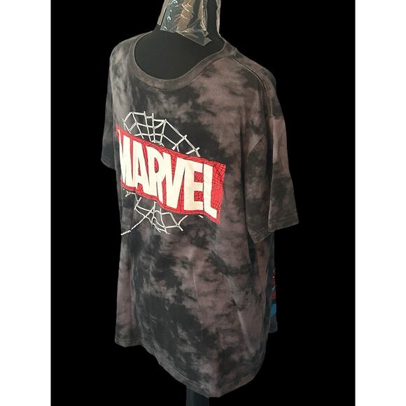 Spider-Man: Across The Spider-Verse MARVEL Black Tide Dye T-Shirt Men's Medium‎ - Picture 3 of 6